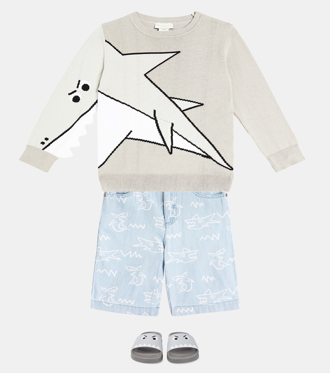 Printed cotton jersey sweatshirt | Stella McCartney Kids