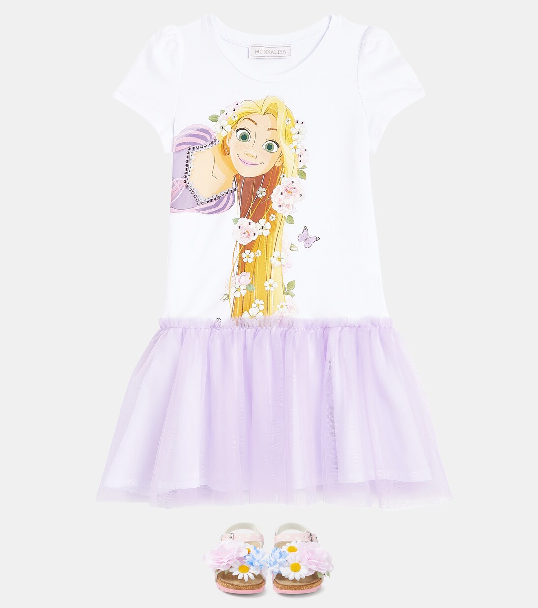 x Disney® Free Time jersey dress | Monnalisa