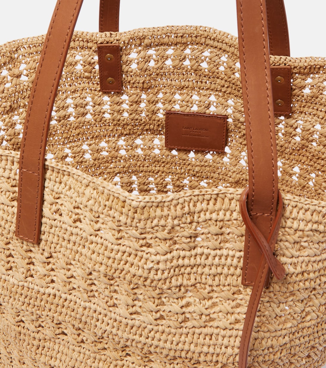 Borsa Panier Medium in rafia | Saint Laurent