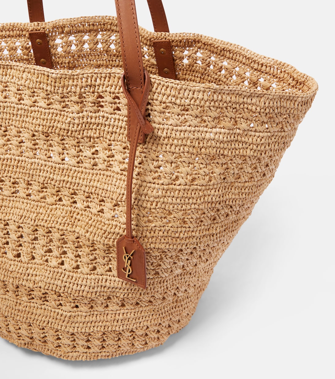 Borsa Panier Medium in rafia | Saint Laurent