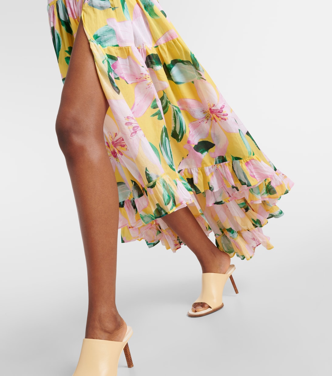 Robe midi Marie Rose en coton à fleurs | Alexandra Miro