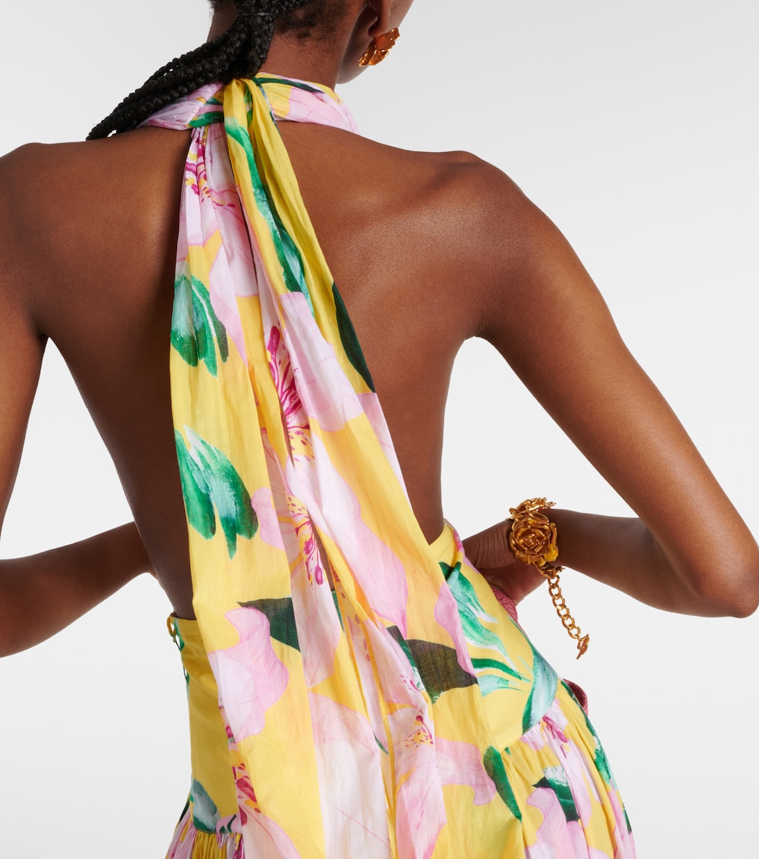 Robe midi Marie Rose en coton à fleurs | Alexandra Miro