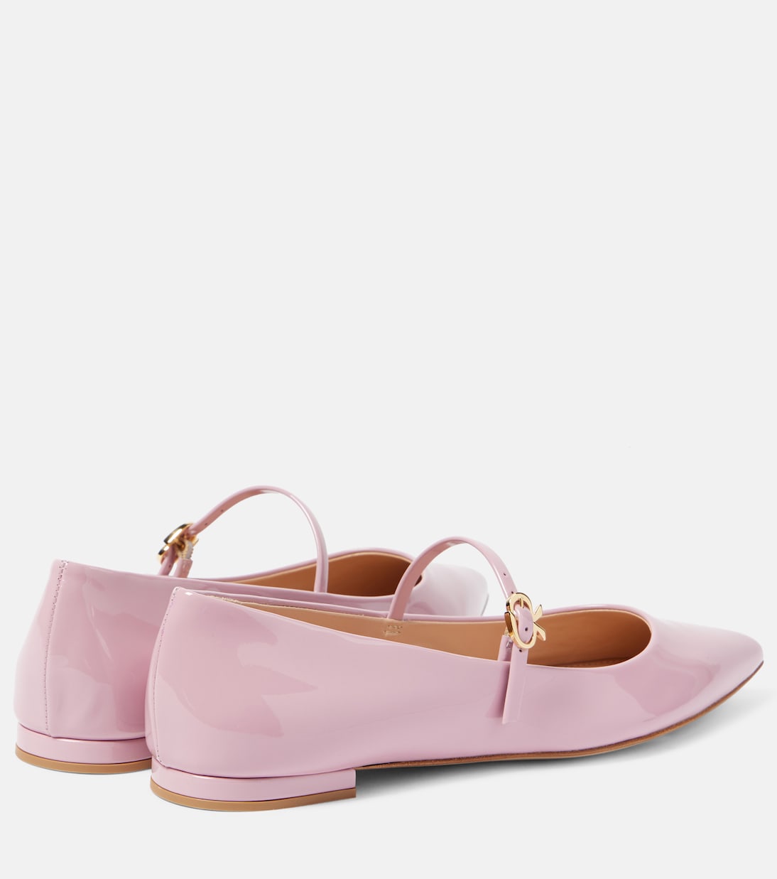 Ribbon Jane 05 patent leather Mary Jane flats | Gianvito Rossi