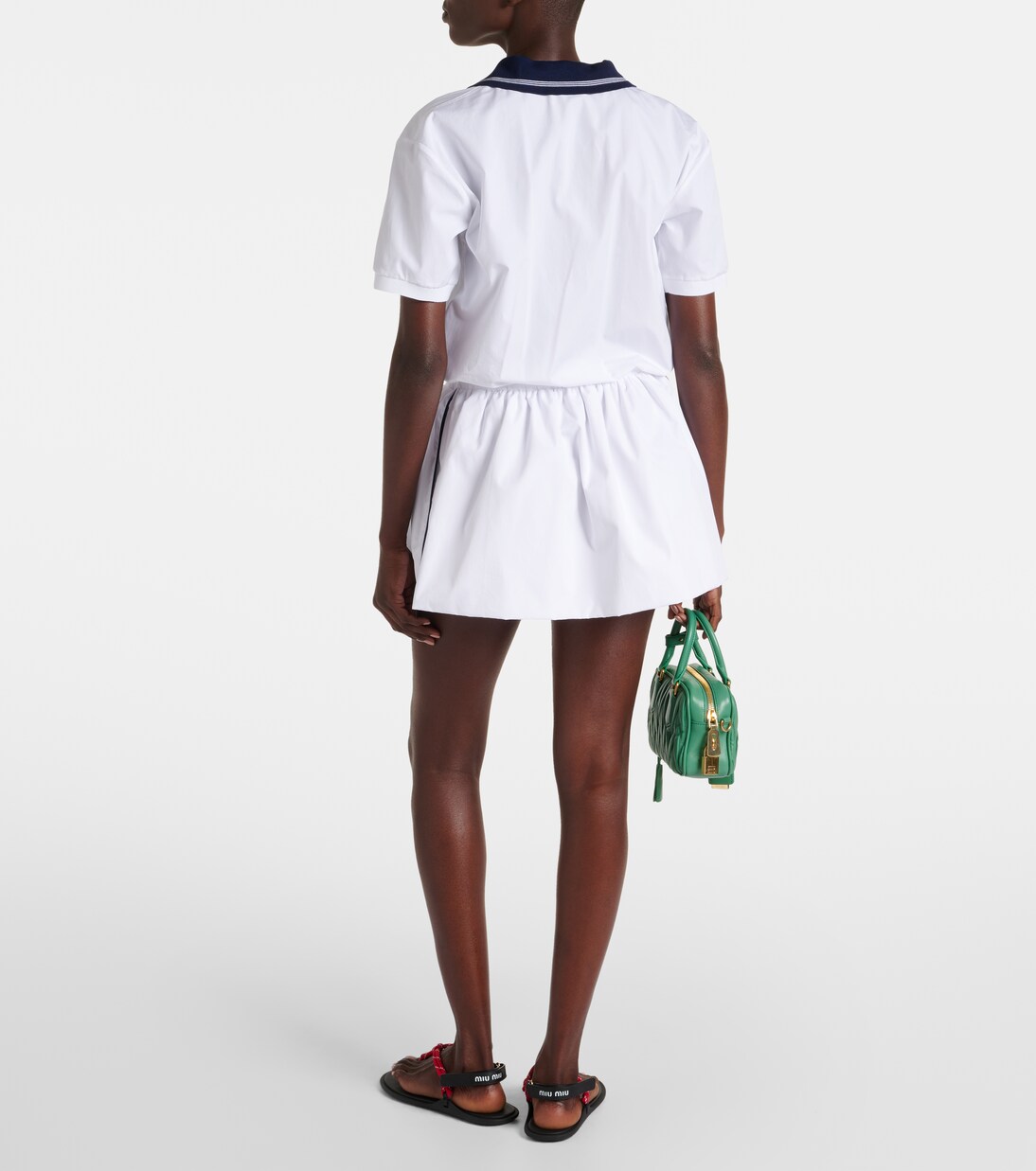 Polokleid aus Baumwolle | Miu Miu