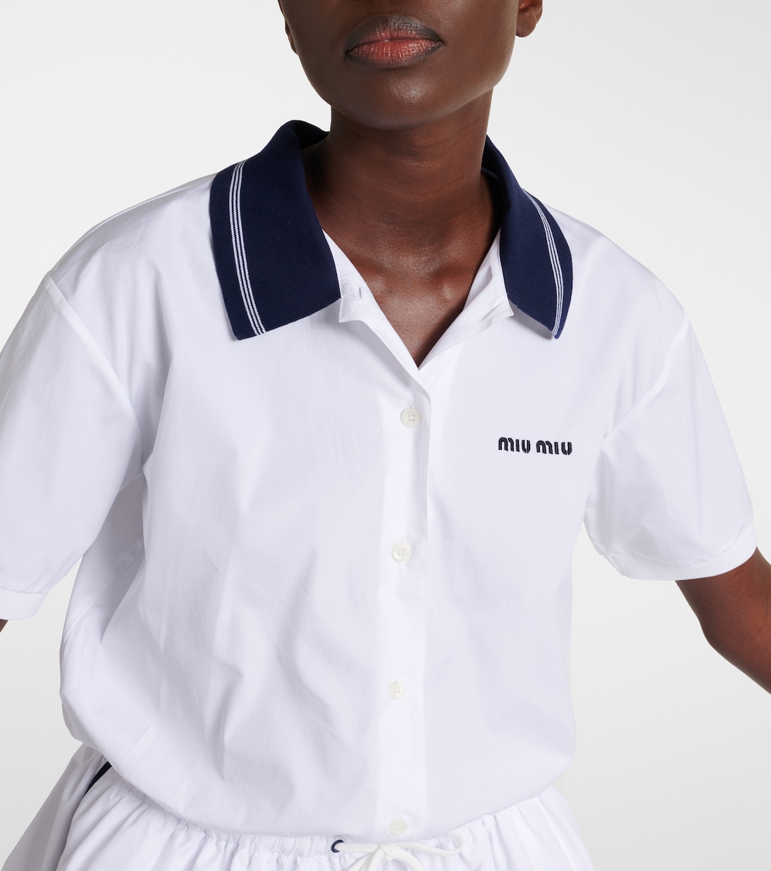 Polokleid aus Baumwolle | Miu Miu