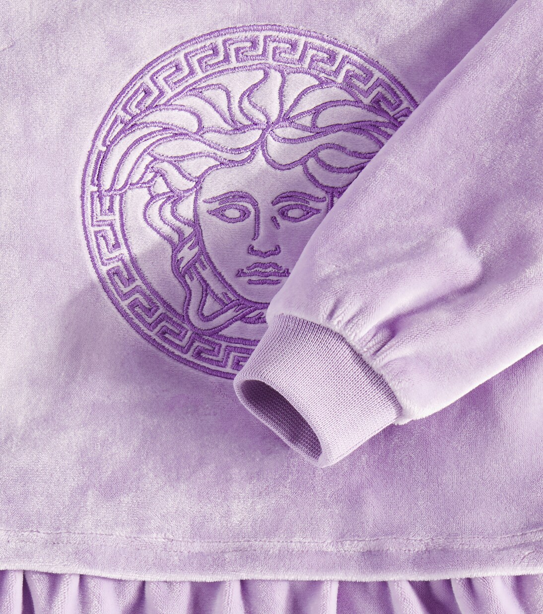 Bebé - vestido Medusa de terciopelo | Versace Kids