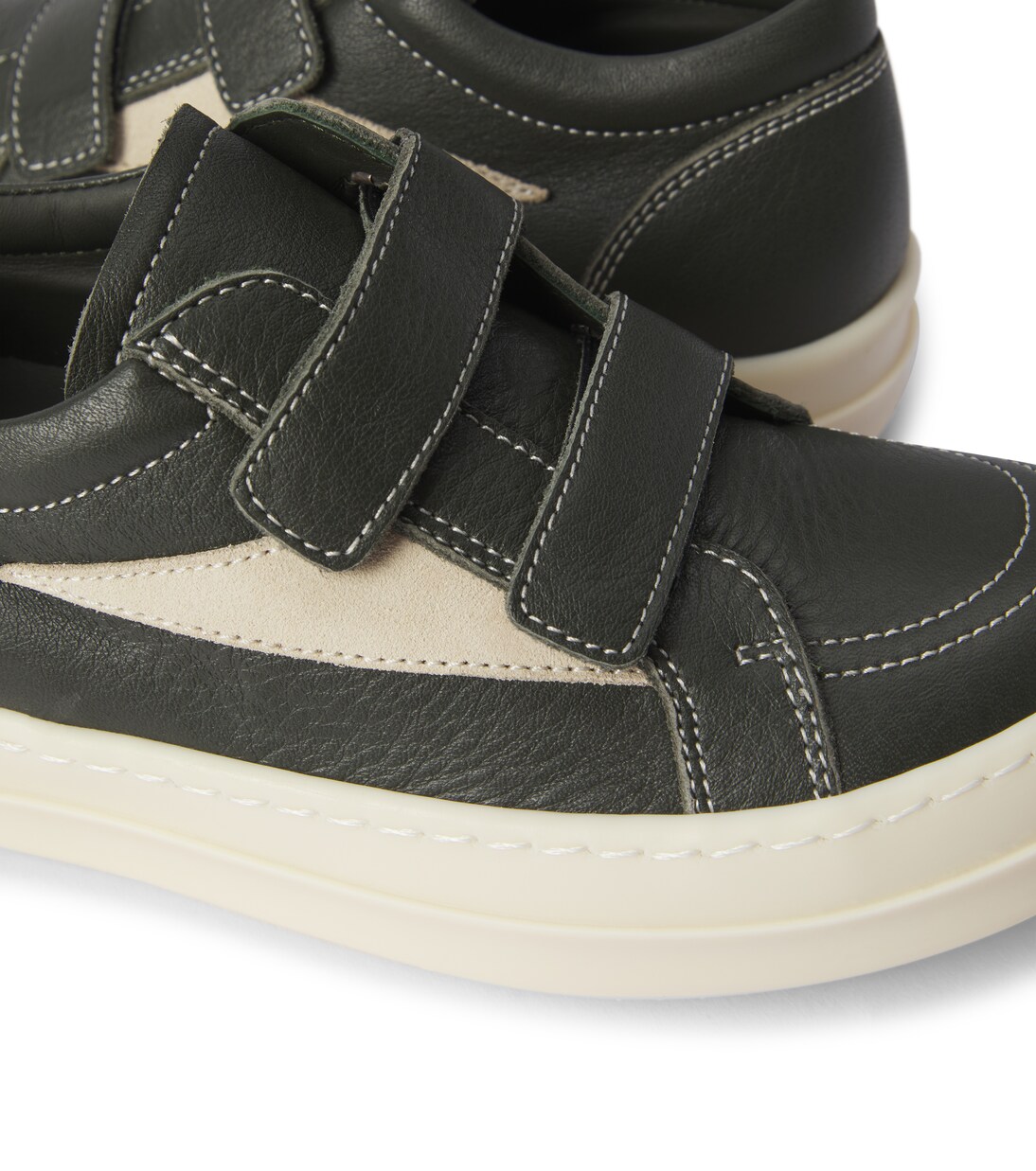 Porterville leather low-top sneakers | Rick Owens Kids
