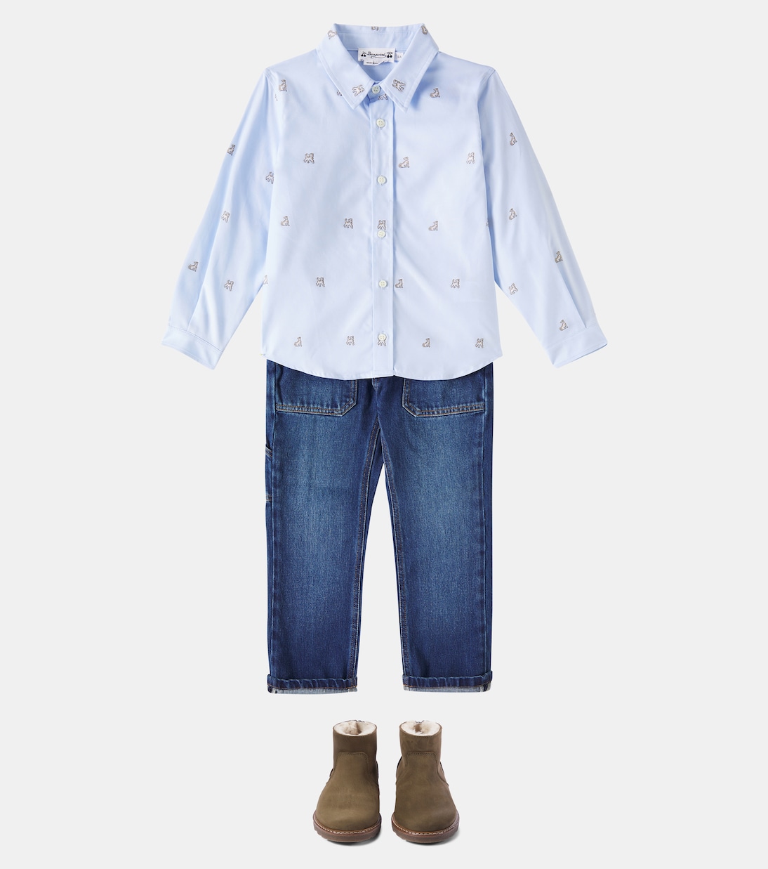 Daho printed cotton shirt | Bonpoint