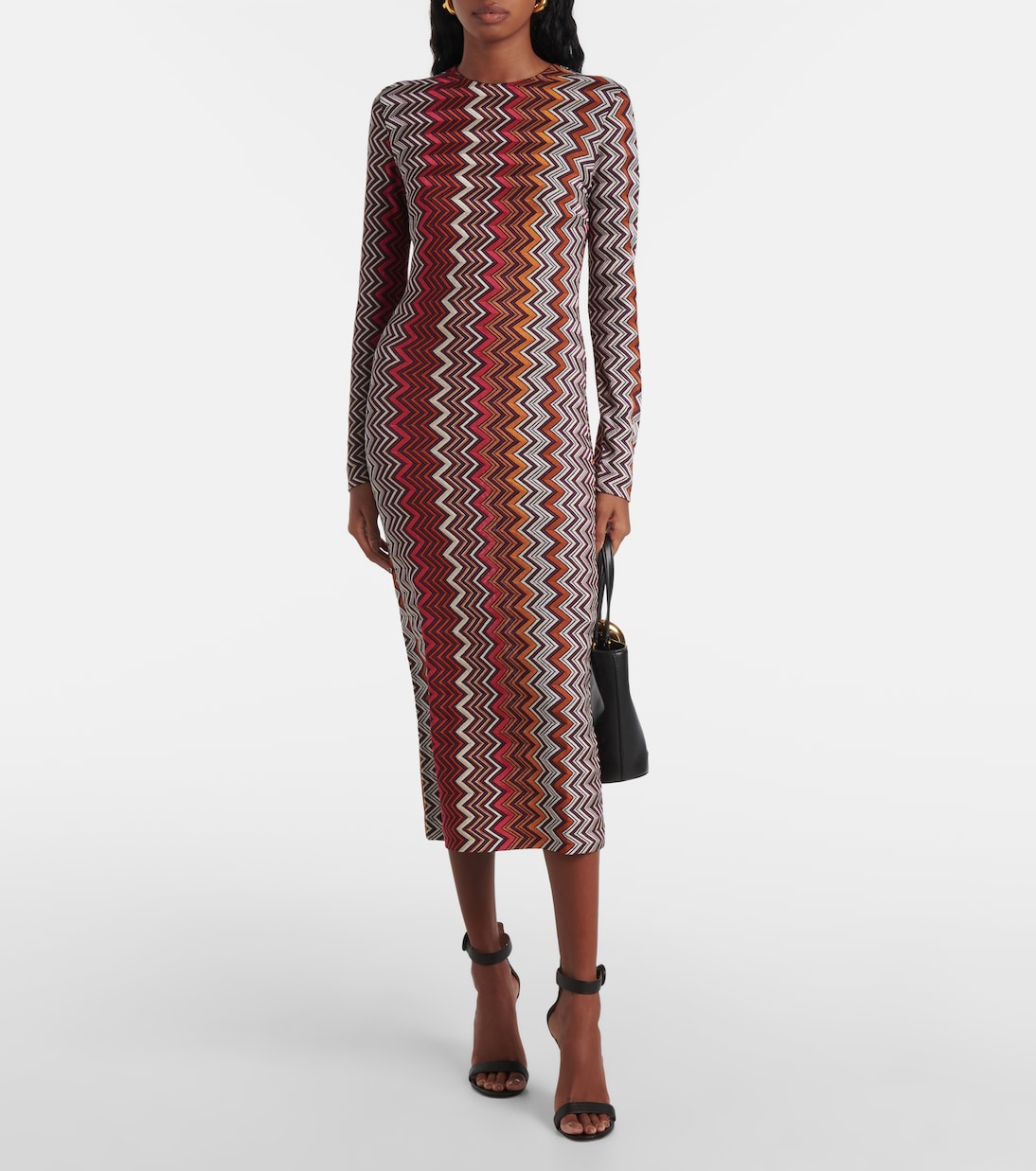 Midikleid aus Häkelstrick | Missoni