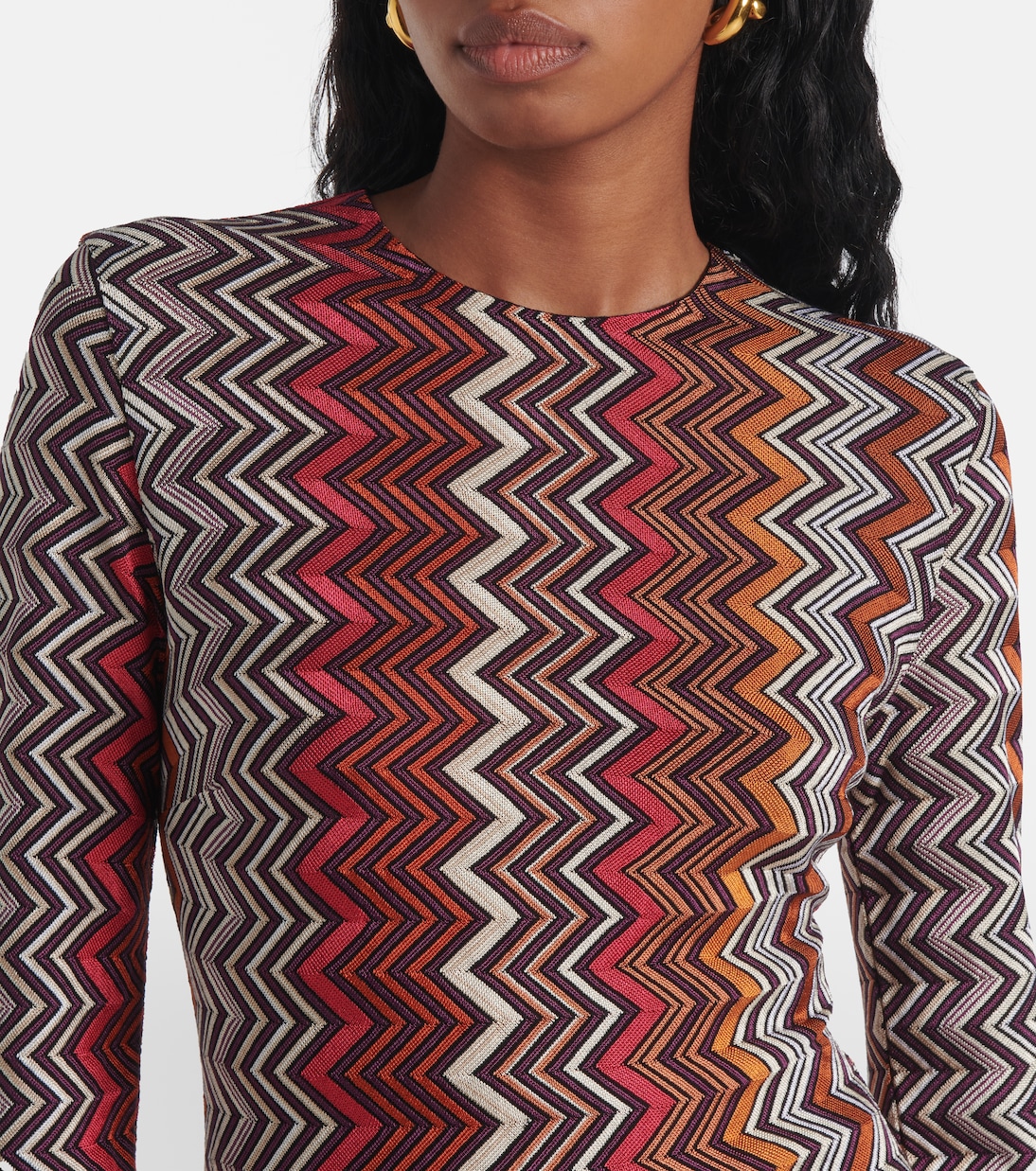 Midikleid aus Häkelstrick | Missoni