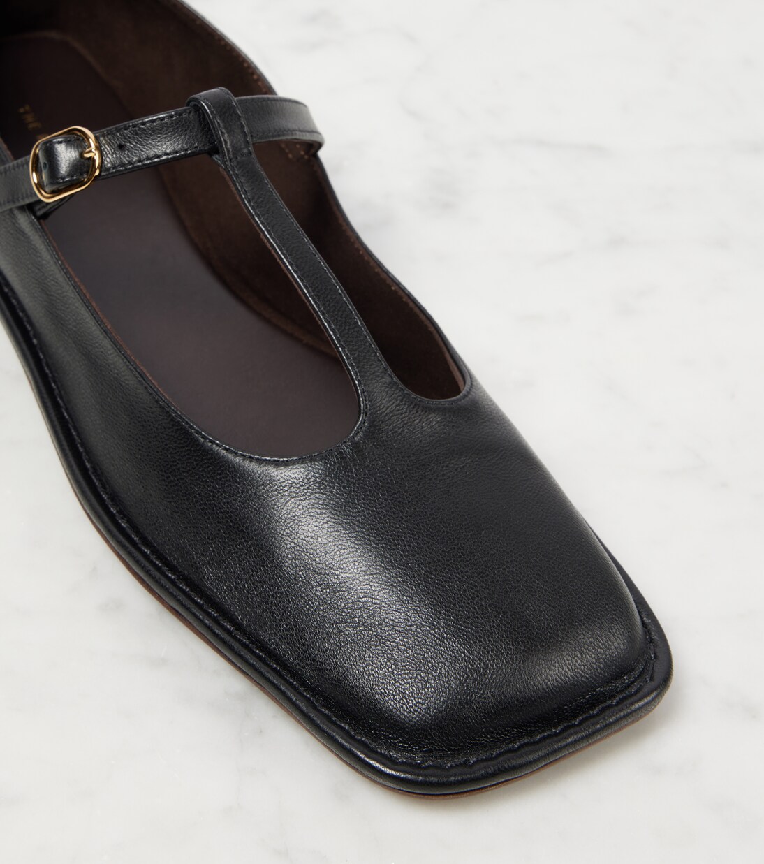 Ballerinas Square T-Strap aus Leder | The Row