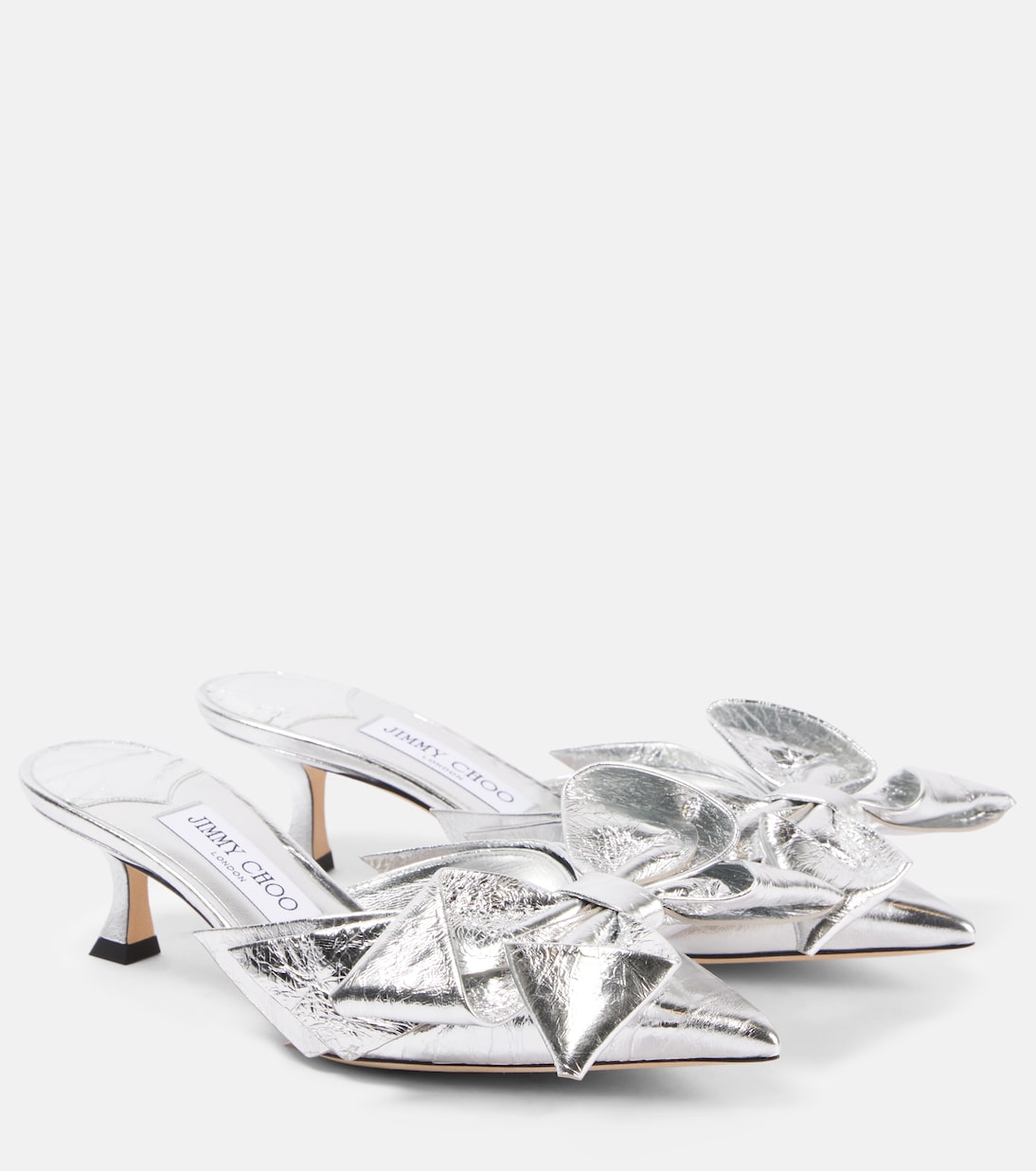 Mules Staz 50 aus Metallic-Leder | Jimmy Choo