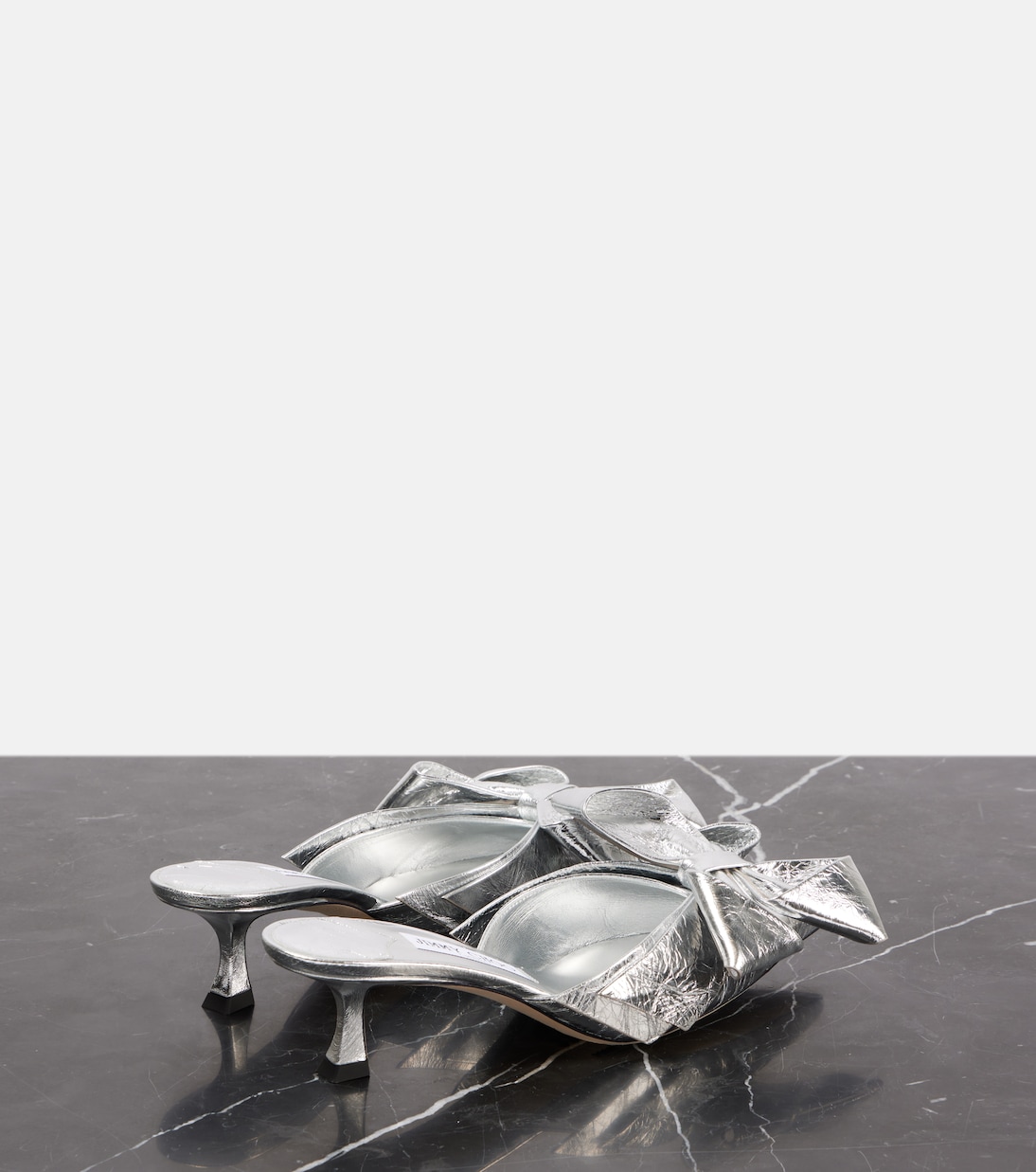 Mules Staz 50 aus Metallic-Leder | Jimmy Choo