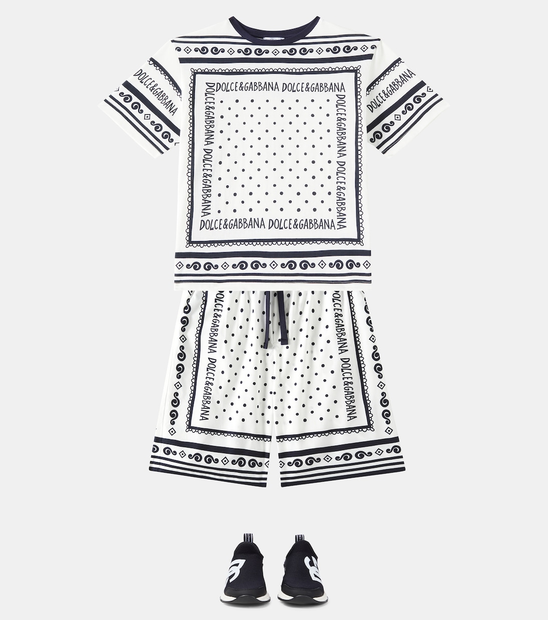 Logo canvas sneakers | Dolce&Gabbana Kids