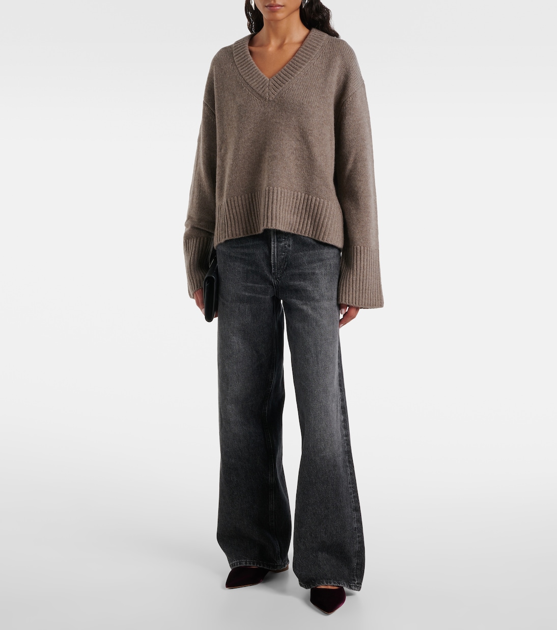 Karla velvet slingback flats | Malone Souliers