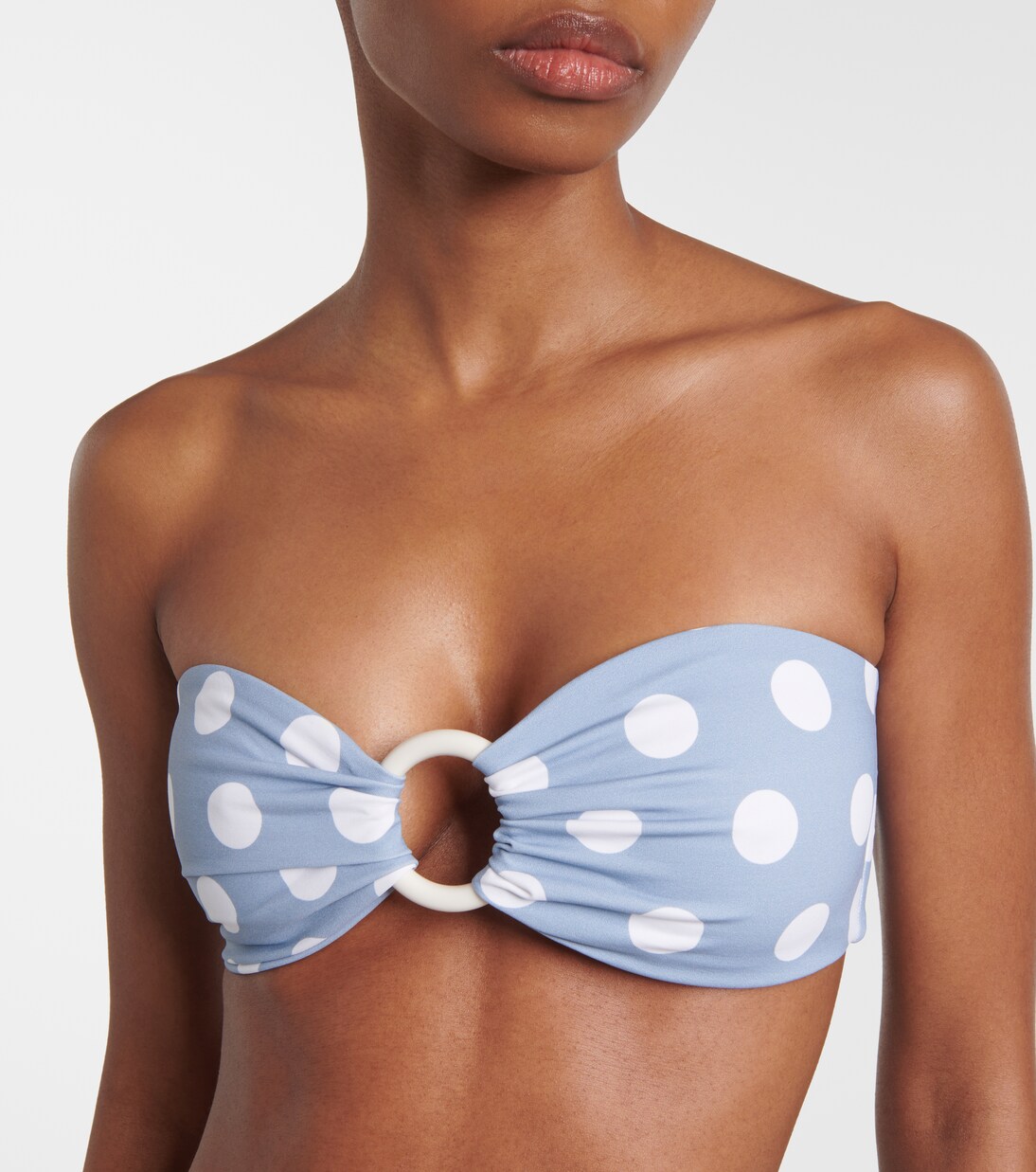 Haut de bikini bandeau Coronada à pois | Marysia