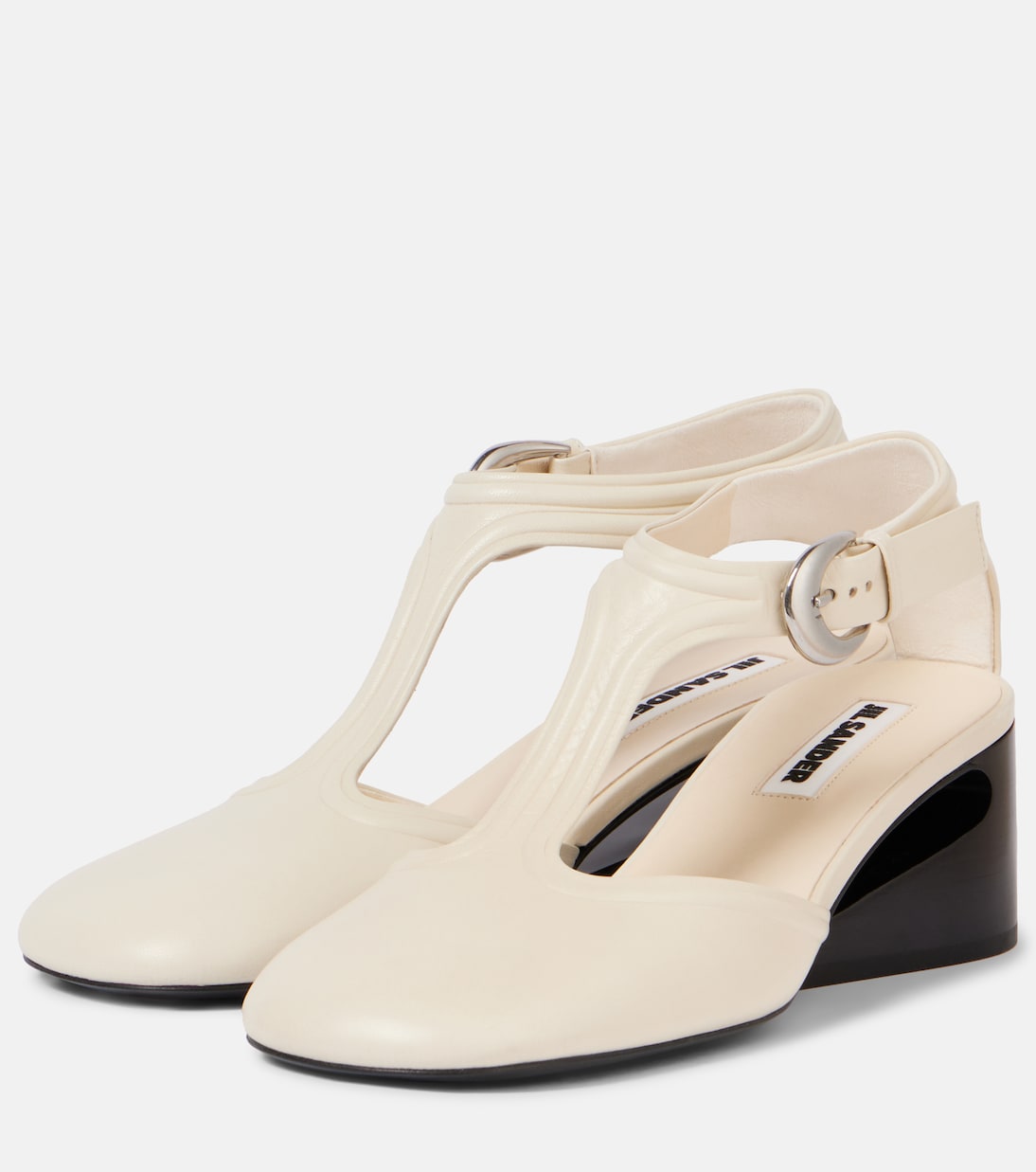 Leather Mary Jane pumps | Jil Sander