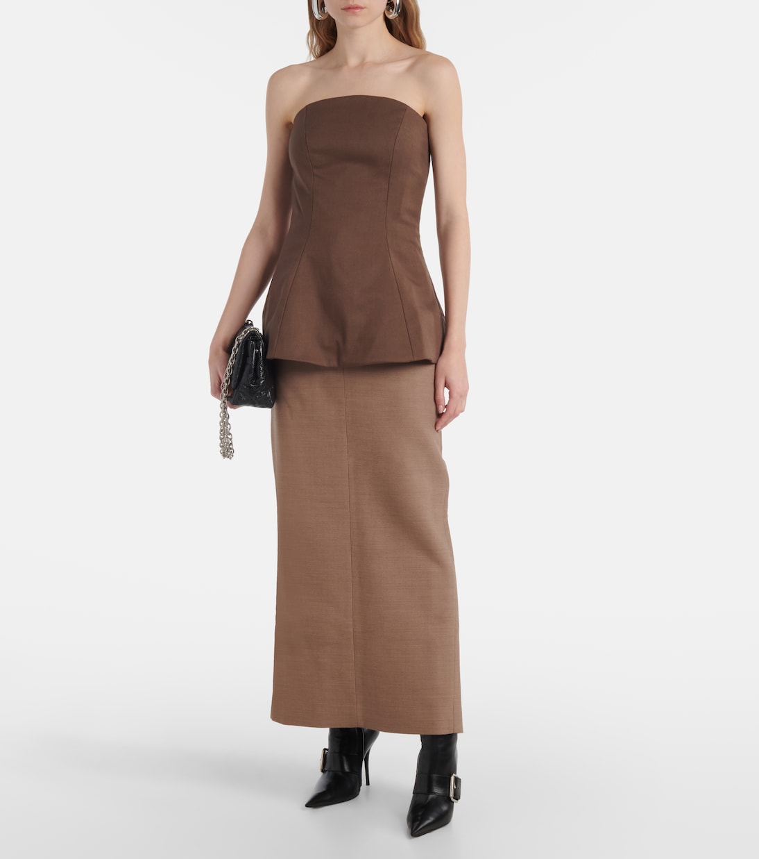 Script 로우라이즈 미디 스커트 | Entire Studios