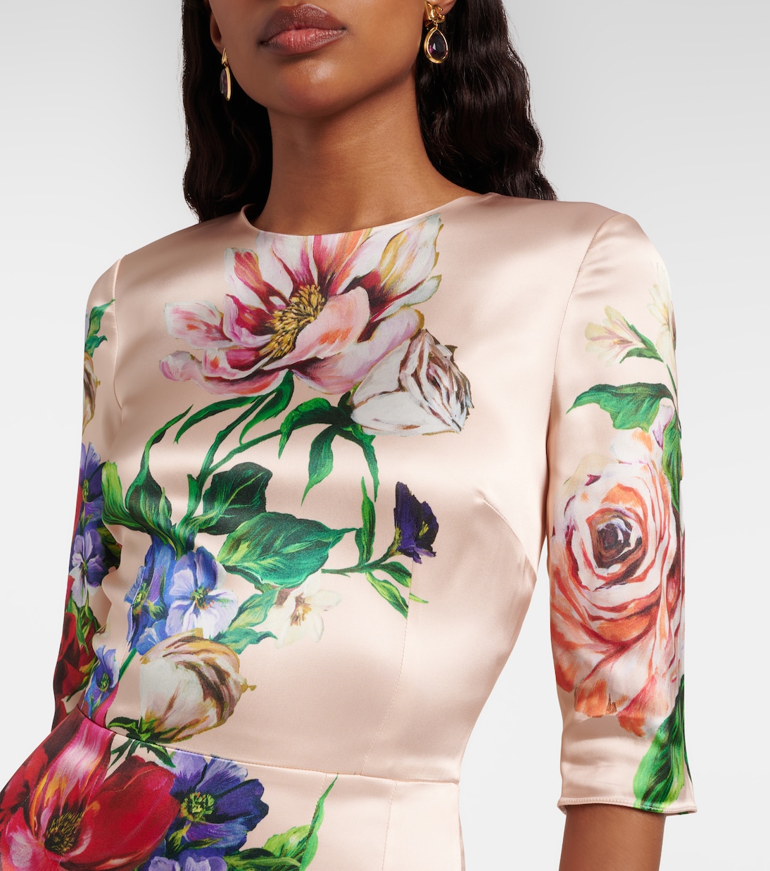 Midikleid aus Satin | Dolce&Gabbana