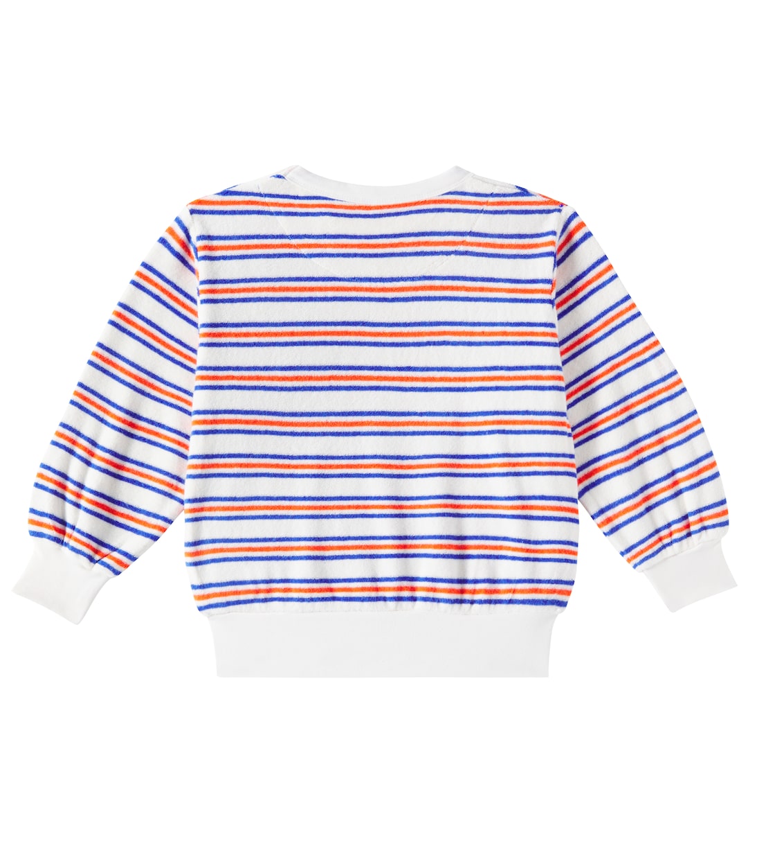 Striped cotton terry sweatshirt | Tinycottons