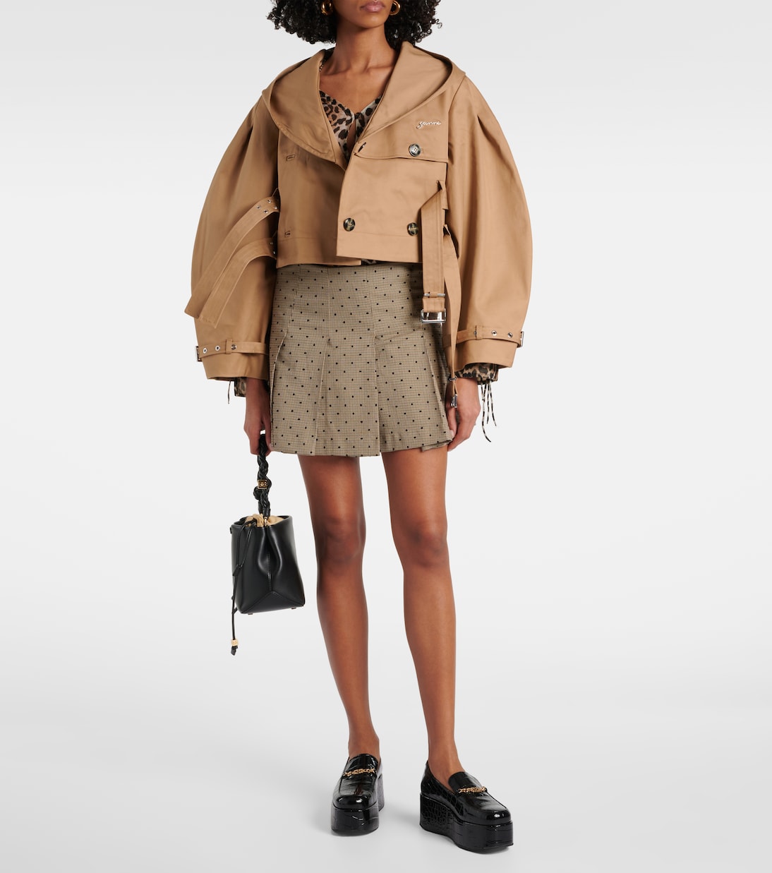 Checked miniskirt | Ganni