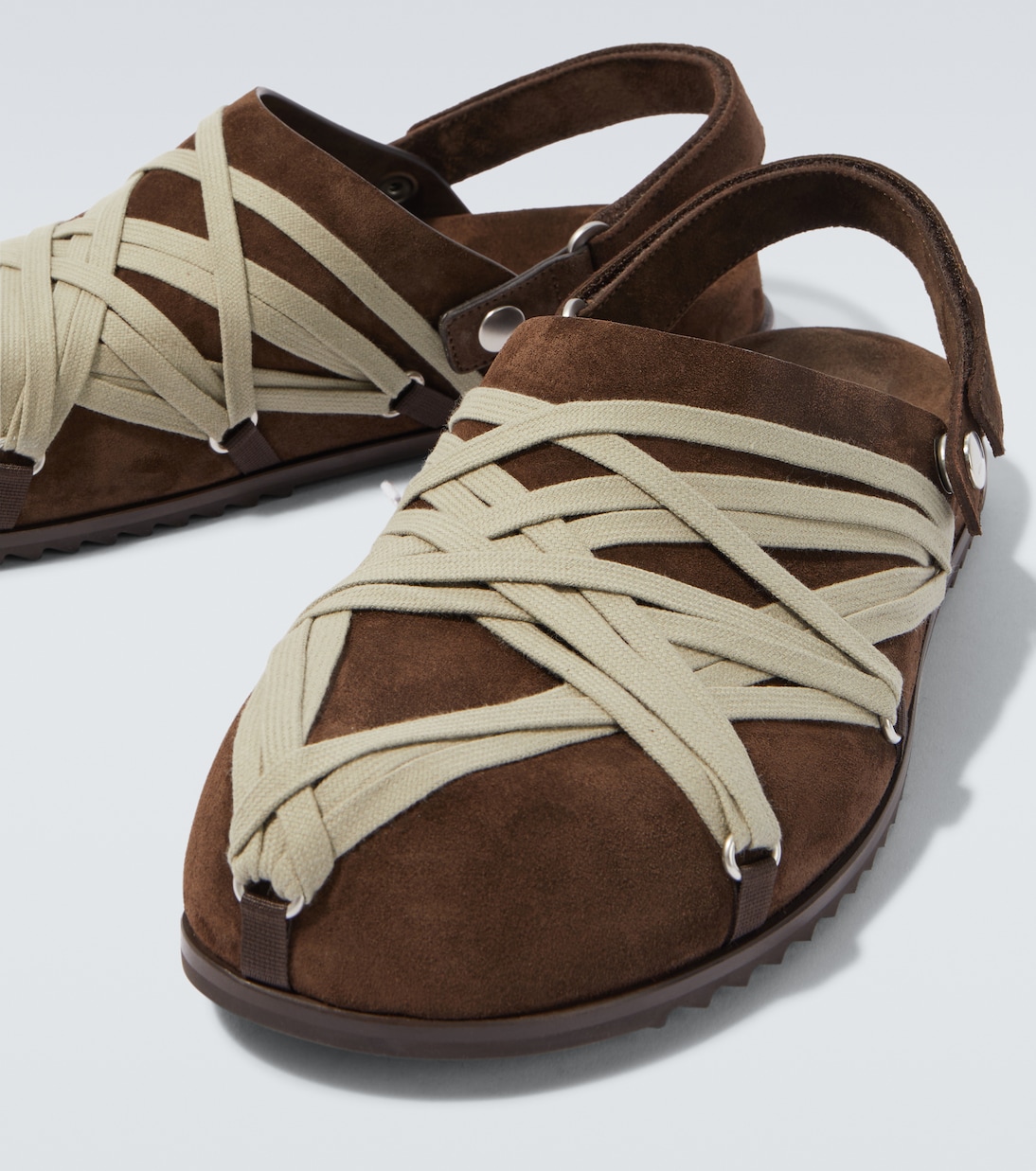 Slippers Megalace aus Veloursleder | Rick Owens