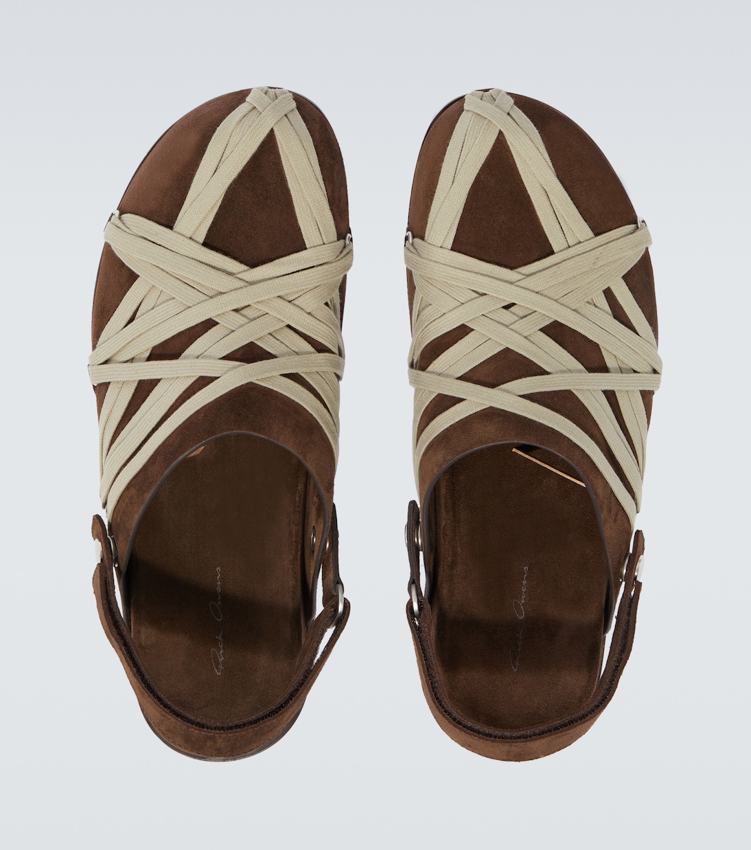 Slippers Megalace aus Veloursleder | Rick Owens