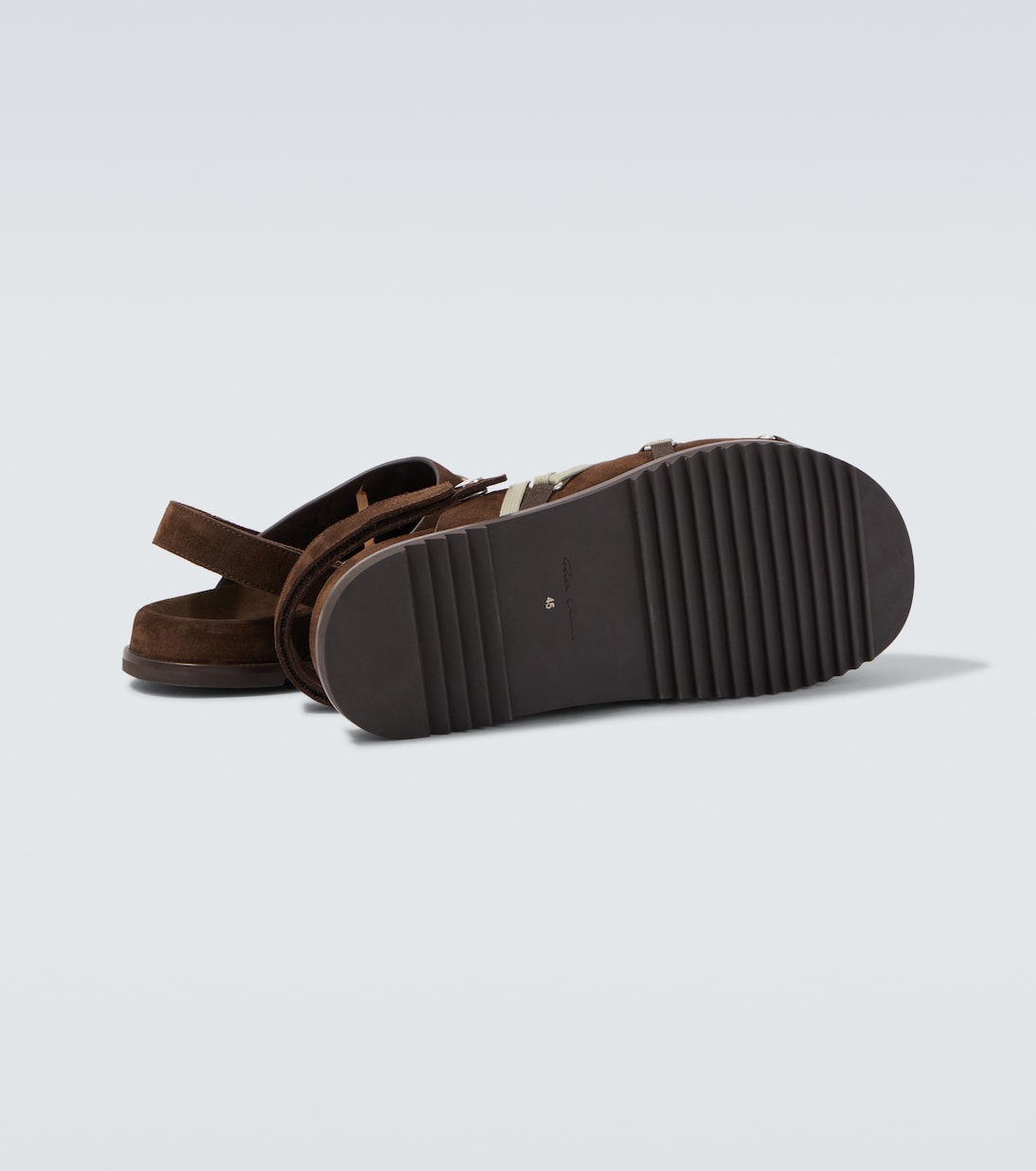 Slippers Megalace aus Veloursleder | Rick Owens