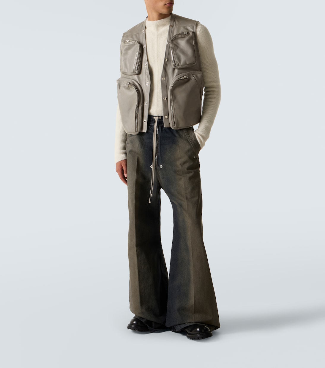 Leather vest | Rick Owens