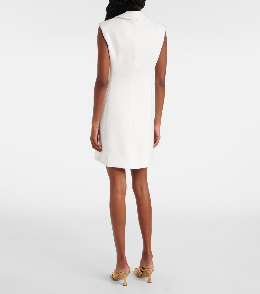 فستان قصير من الكتّان المخلوط Fairfax | Veronica Beard