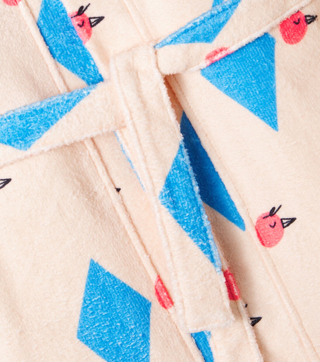 Diamond Bird printed terry robe | Jellymallow