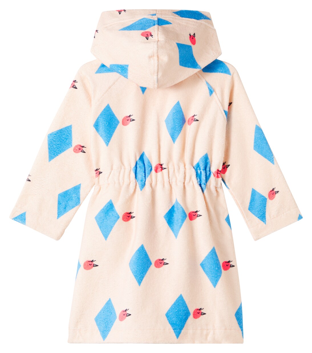 Diamond Bird printed terry robe | Jellymallow
