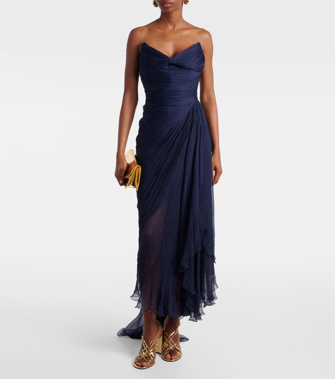 Robe longue Heidi en soie | Maria Lucia Hohan