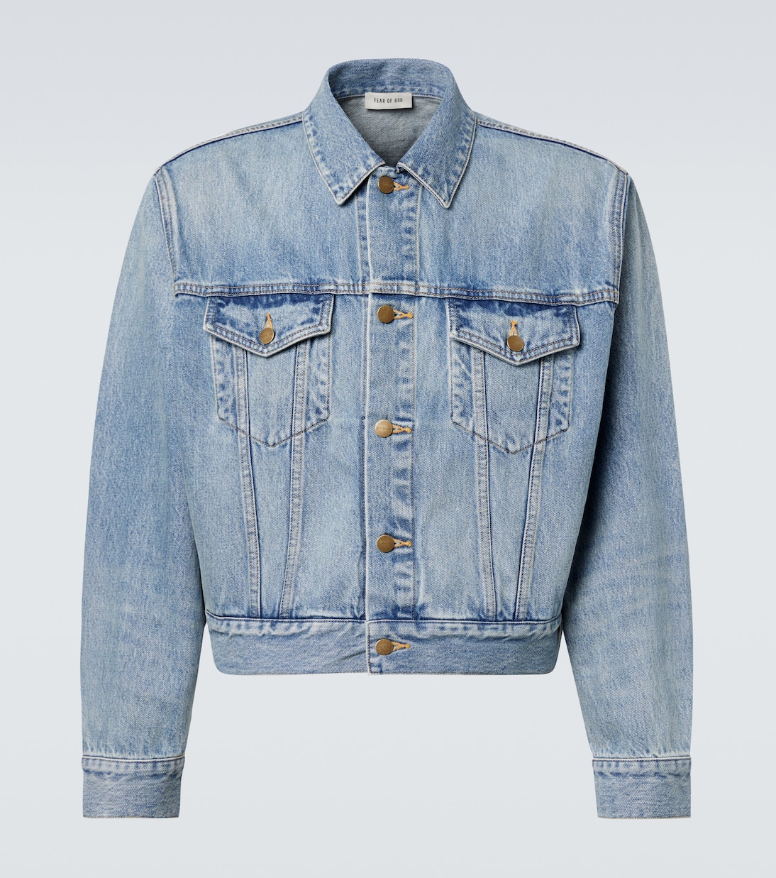 Trucker cropped denim jacket | Fear of God