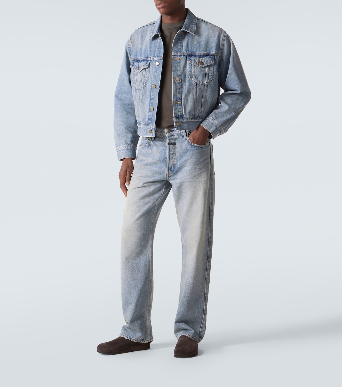 Trucker cropped denim jacket | Fear of God