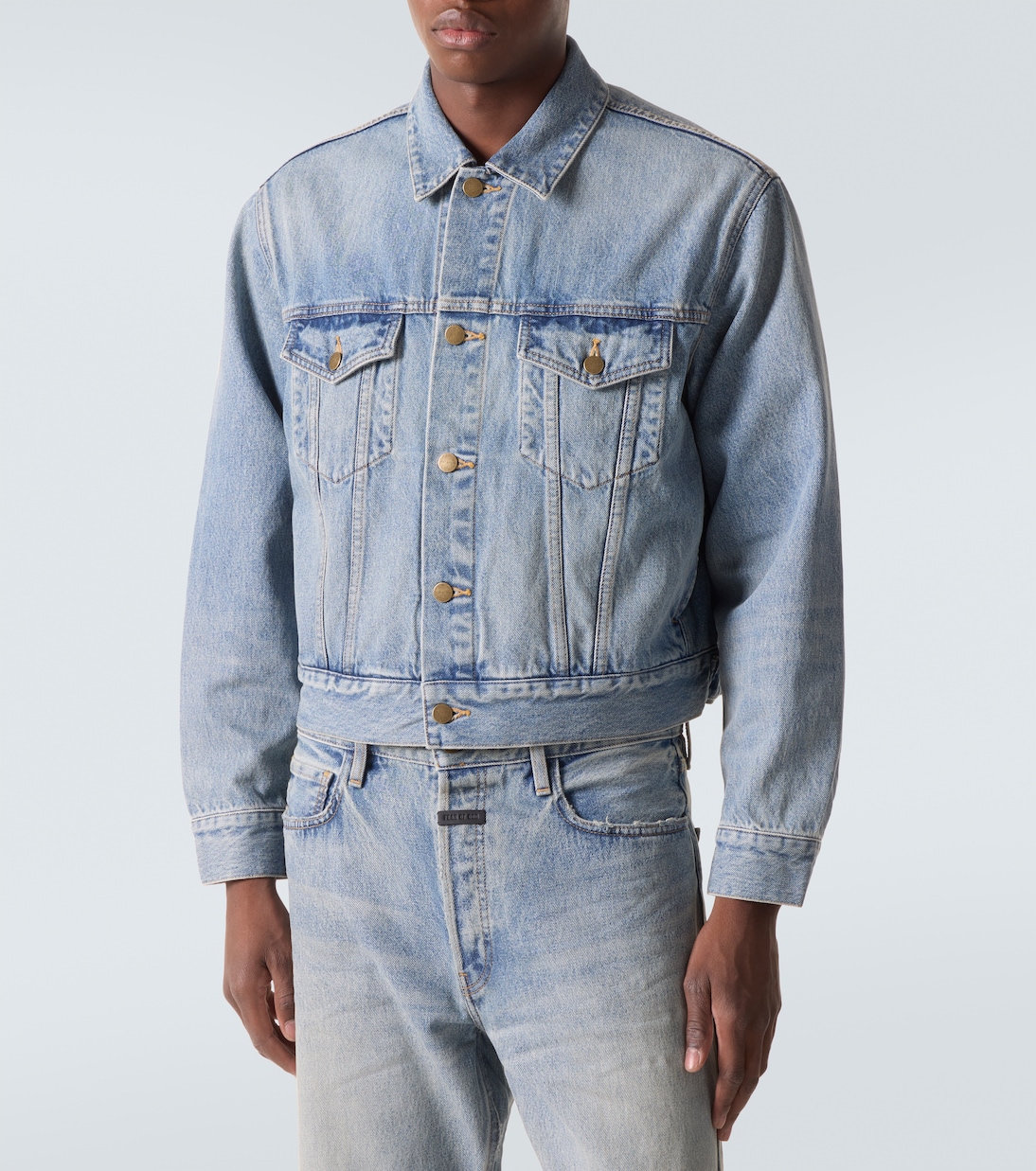 Trucker cropped denim jacket | Fear of God
