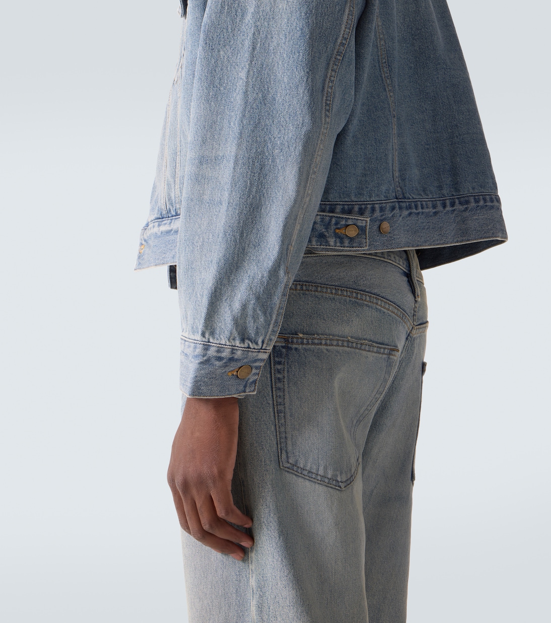 Trucker cropped denim jacket | Fear of God
