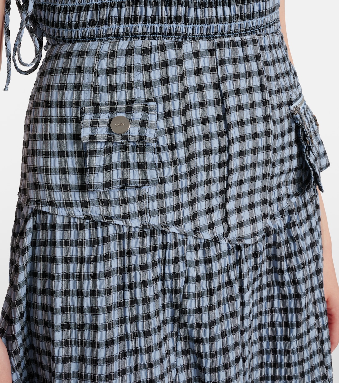 High-Rise-Maxirock aus einem Baumwollgemisch | Ganni