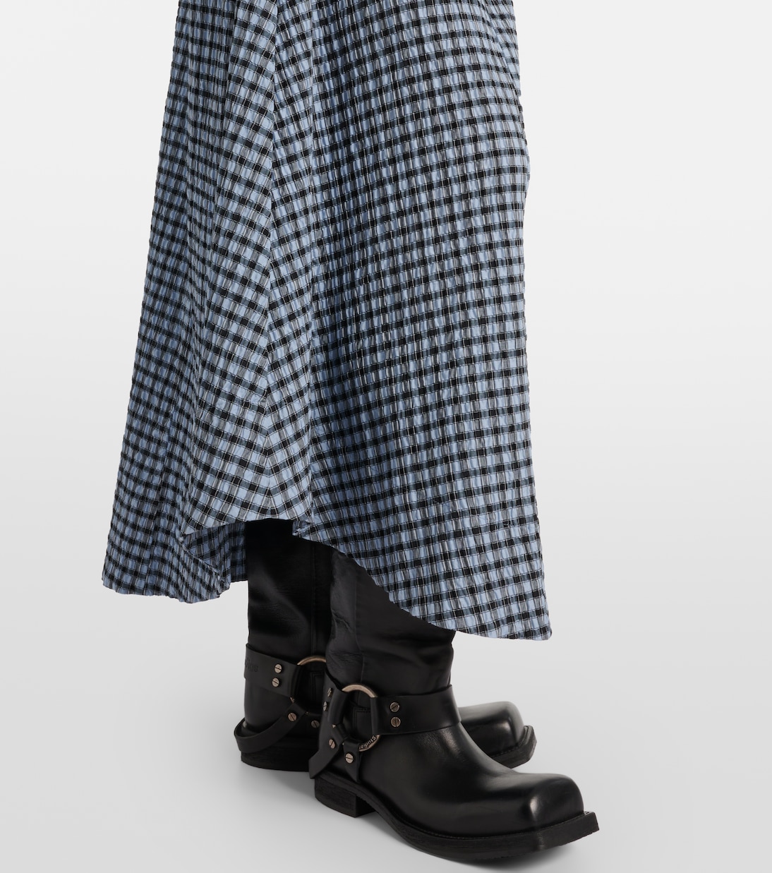 High-Rise-Maxirock aus einem Baumwollgemisch | Ganni