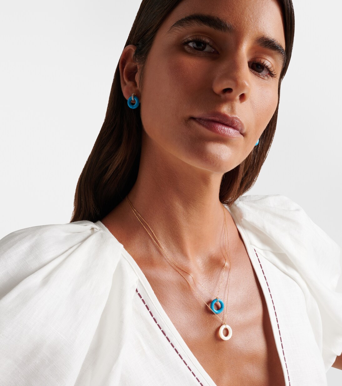 Collier en or 14 ct et turquoise | Mateo
