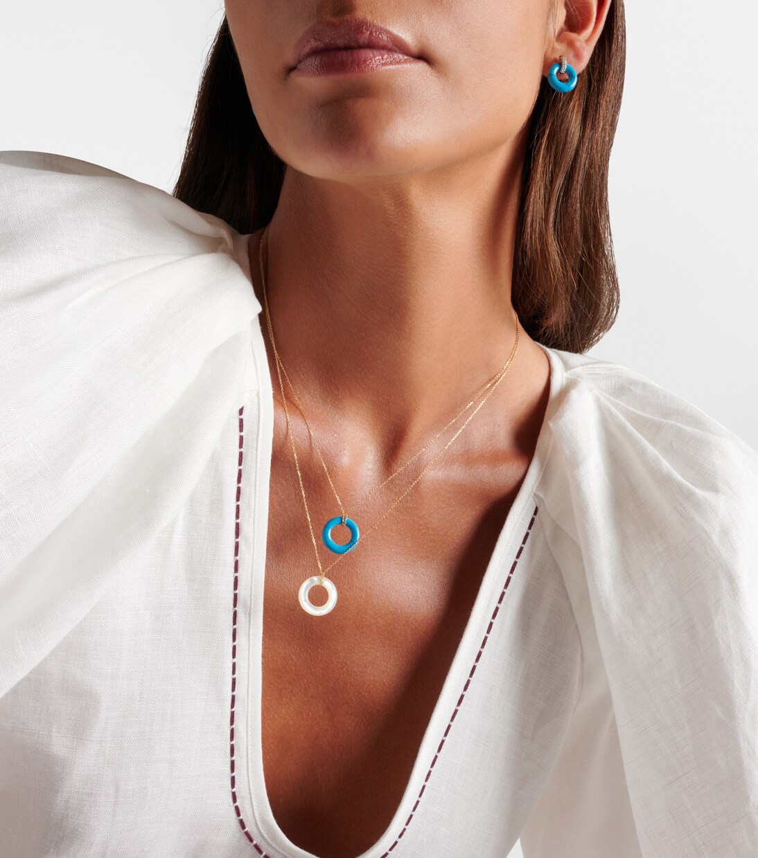 Collier en or 14 ct et turquoise | Mateo