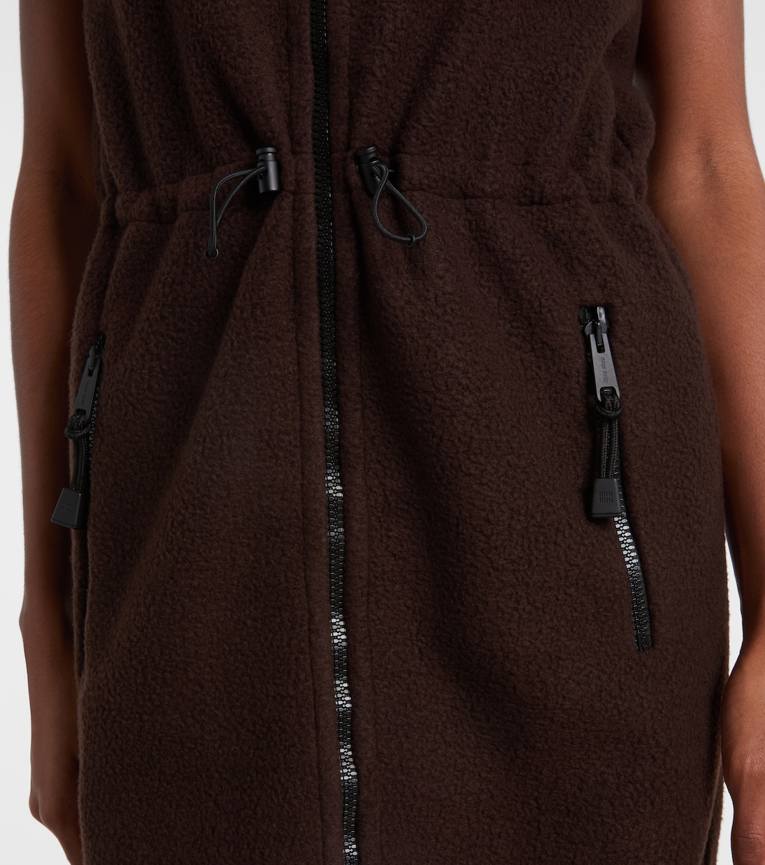 Minikleid aus Fleece | Miu Miu