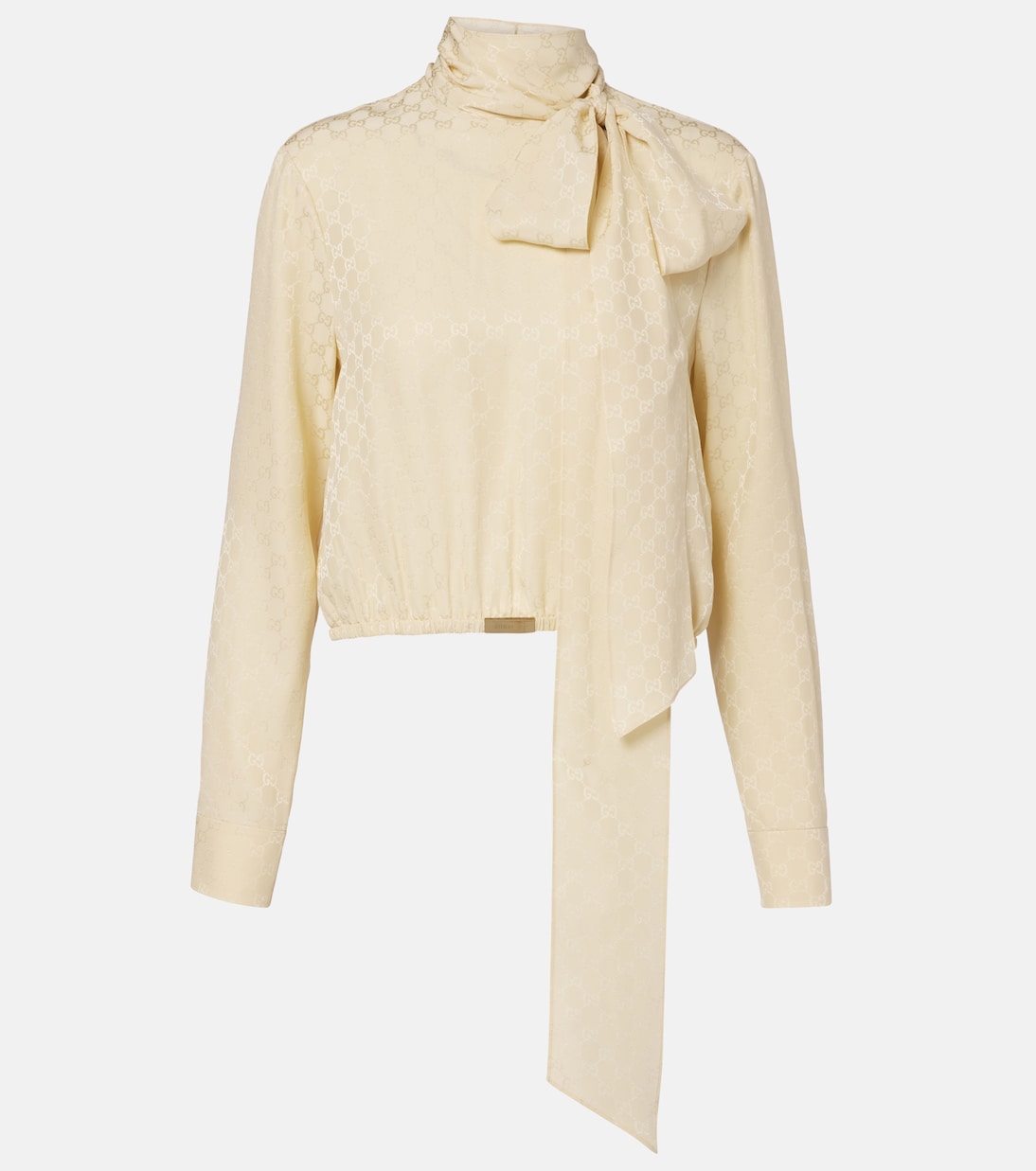 Schluppenbluse GG aus Seide | Gucci