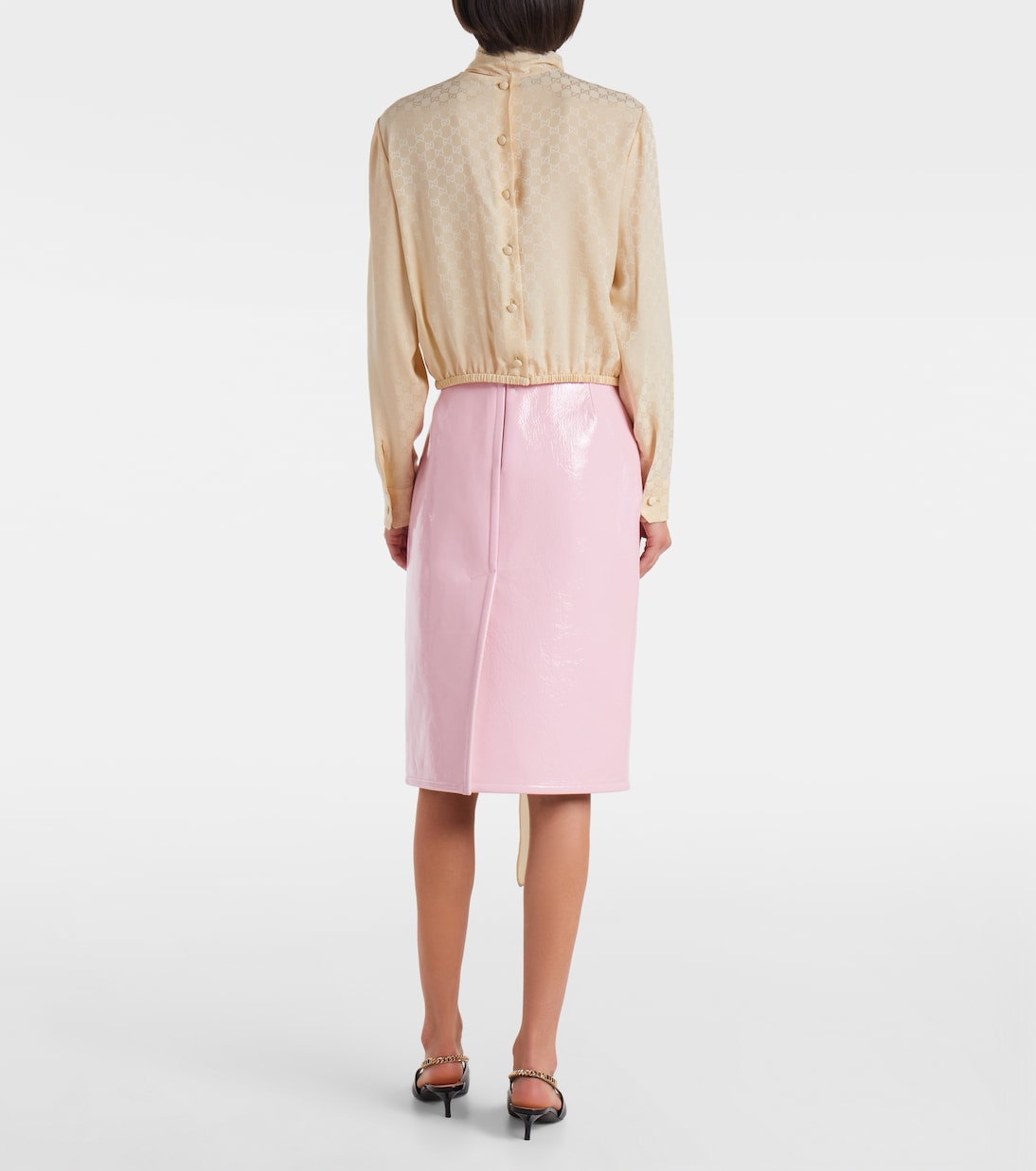 Schluppenbluse GG aus Seide | Gucci