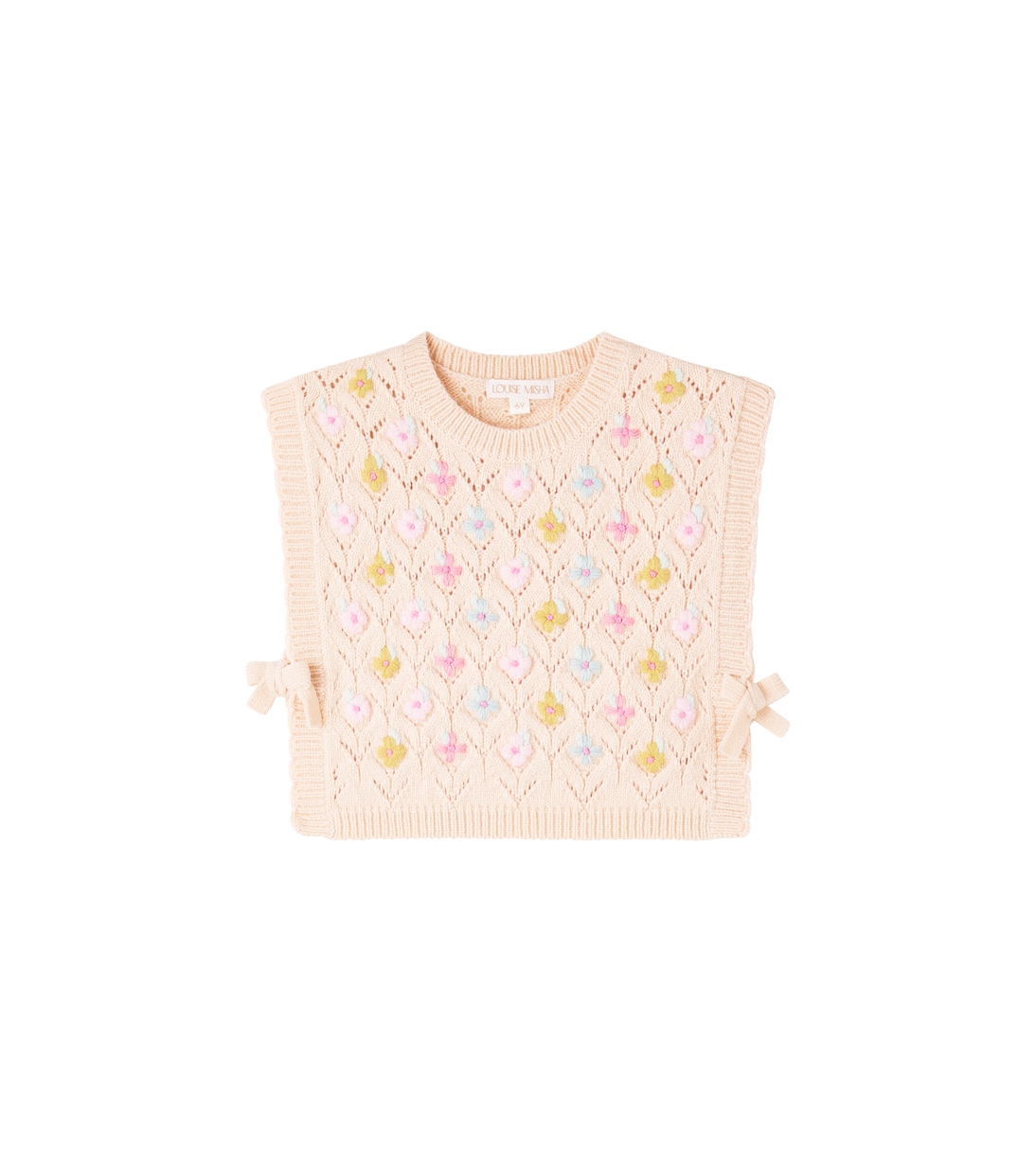 Yuliya open-knit floral top | Louise Misha