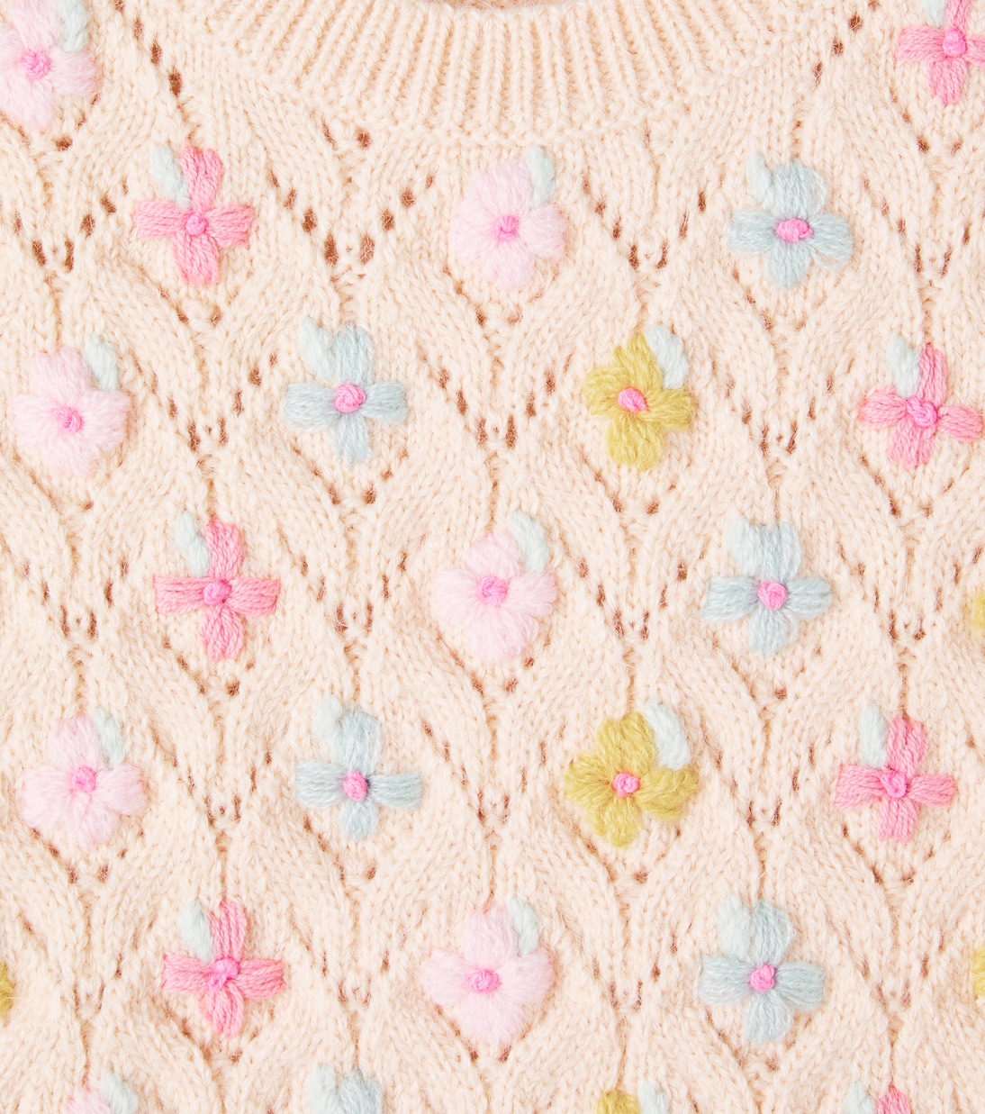 Yuliya open-knit floral top | Louise Misha