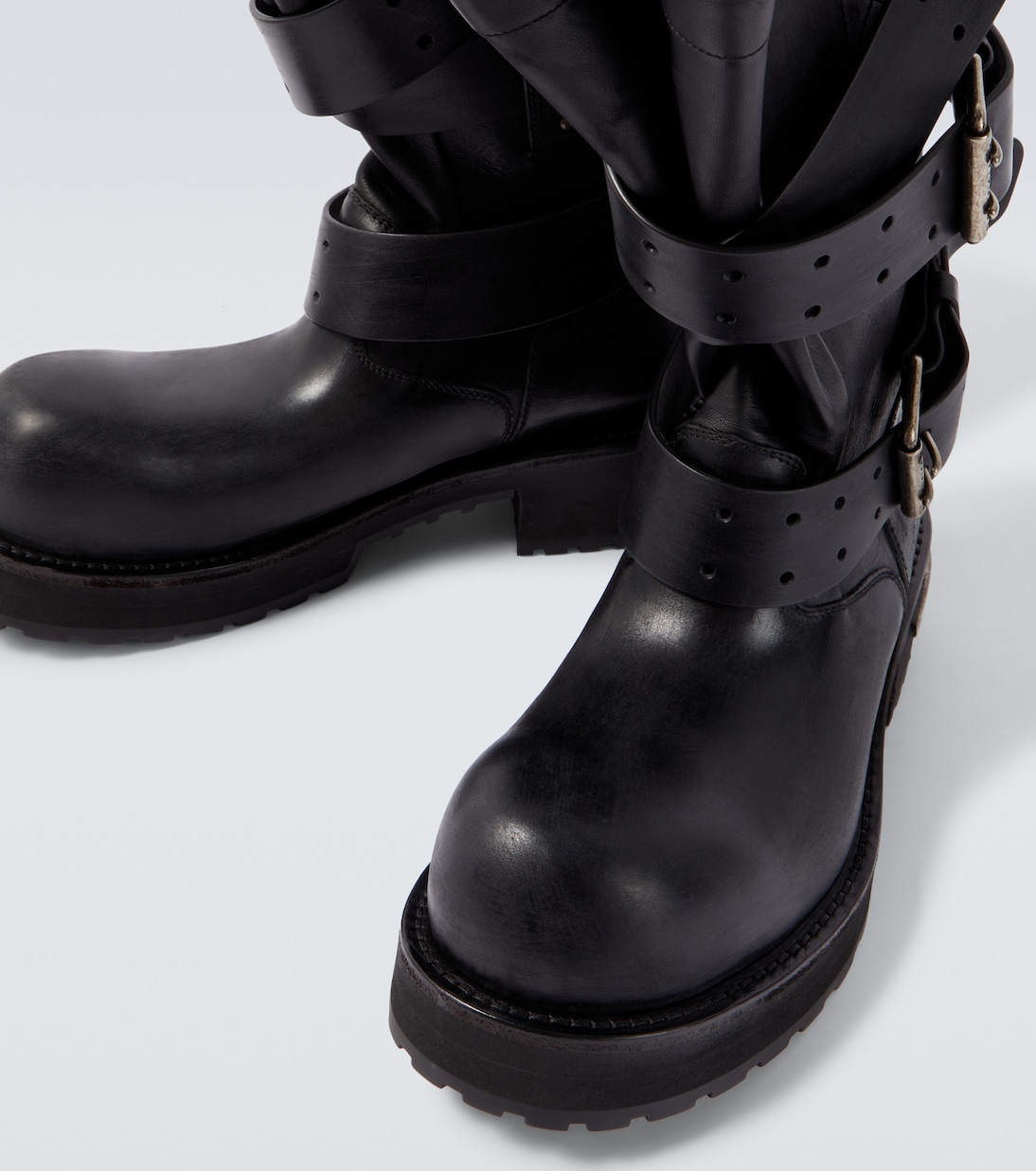 Venom leather biker boots | Balenciaga