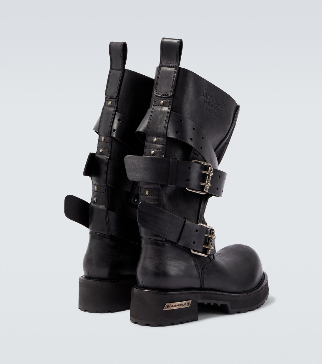 Venom leather biker boots | Balenciaga