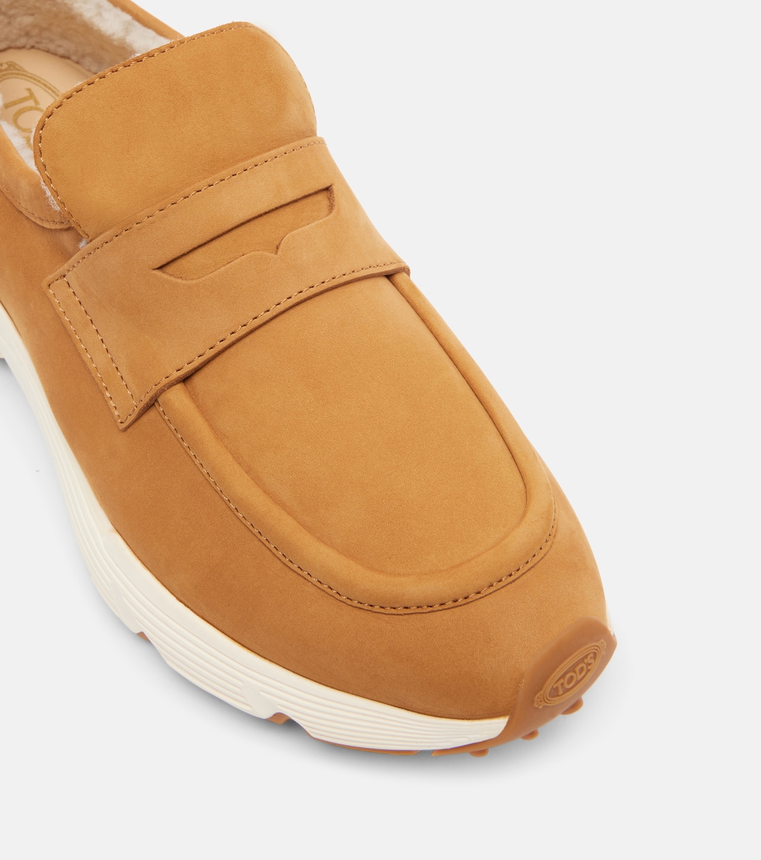 حذاء سنيكرز من الجلد السويدي مبطن بالشيرلينغ | Tod's