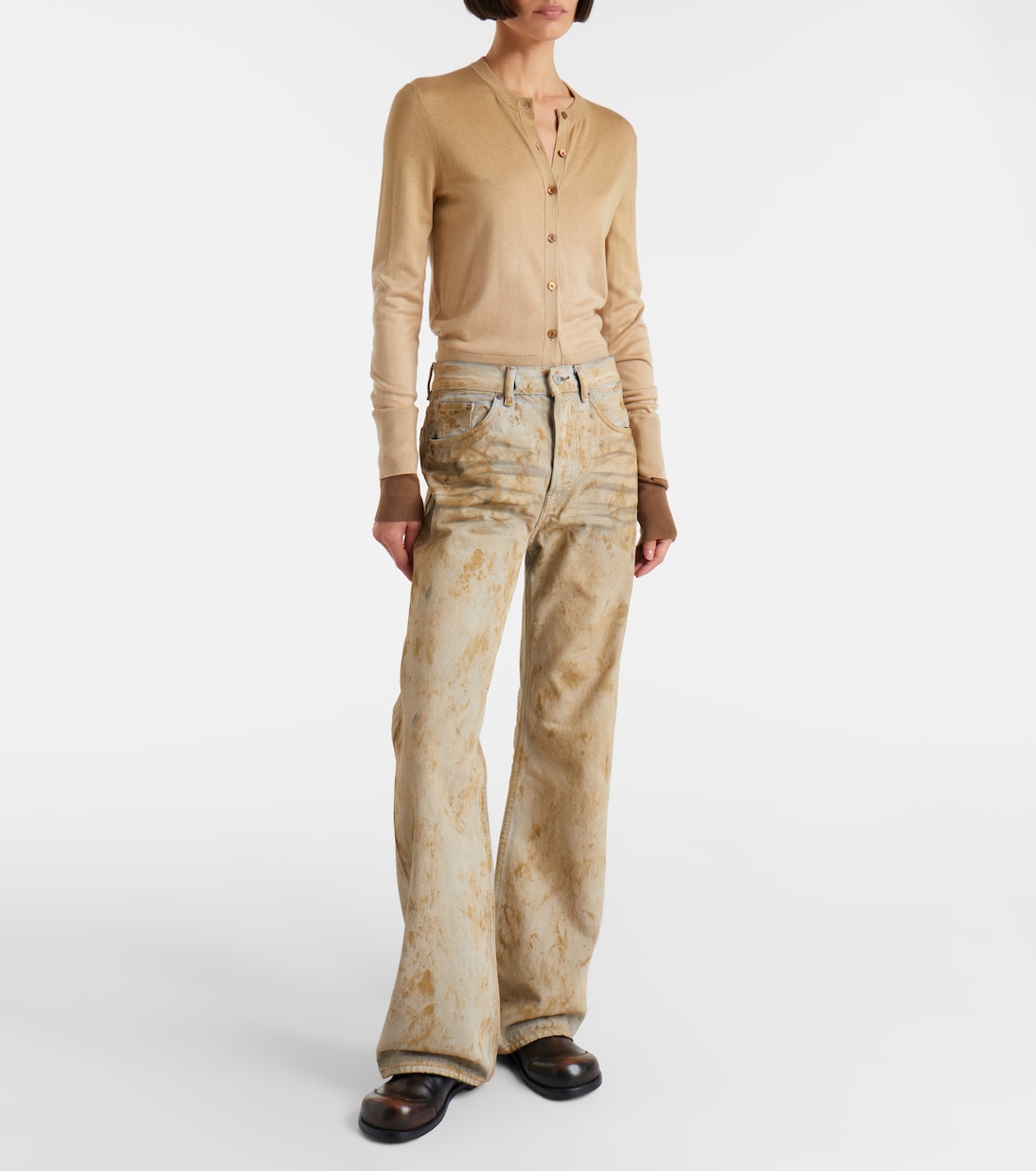 Jeans 2021 distressed a gamba larga | Acne Studios